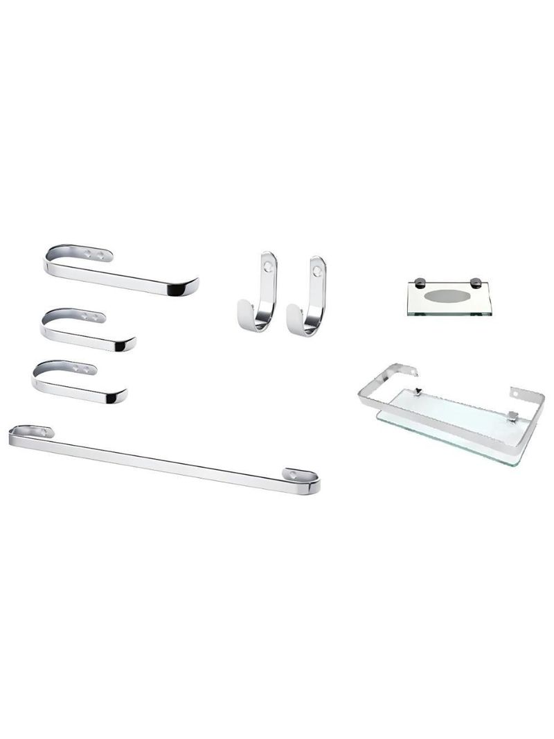 Suporte 1 Kit De Acessório 8 Peças Para Banheiro