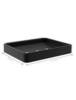 Suporte Kit De Acessório Para Banheiro 7 Peças Preto