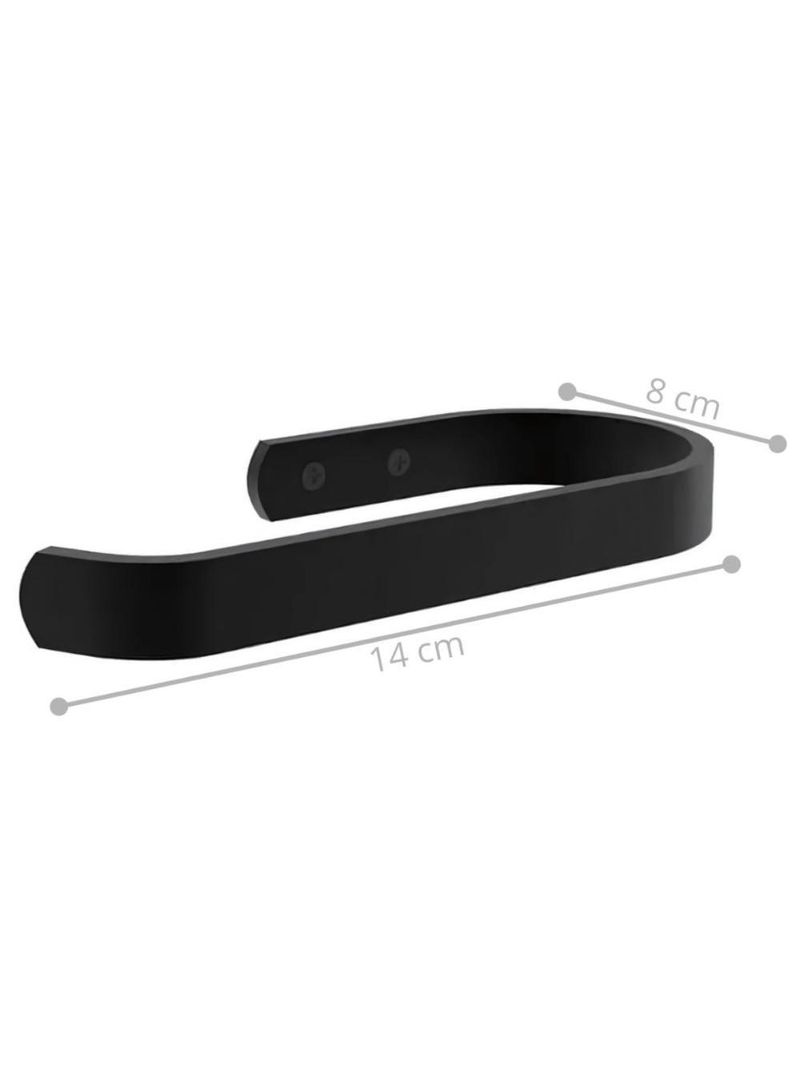 Suporte Kit De Acessório Para Banheiro 7 Peças Preto