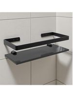 Suporte Porta Shampoo Prateleira De Vidro 10x25