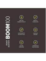Caixa som waaw alok boom 100sb bt à prova d’água 40w rms tws