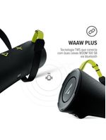 Caixa som waaw alok boom 100sb bt à prova d’água 40w rms tws
