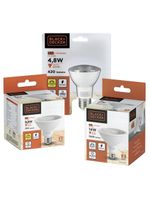 Lâmpada led par38 14w 6500k black+decker