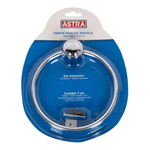 Porta Toalha Argola Astra KBM/CAT em Alumínio Cromado com Fixação