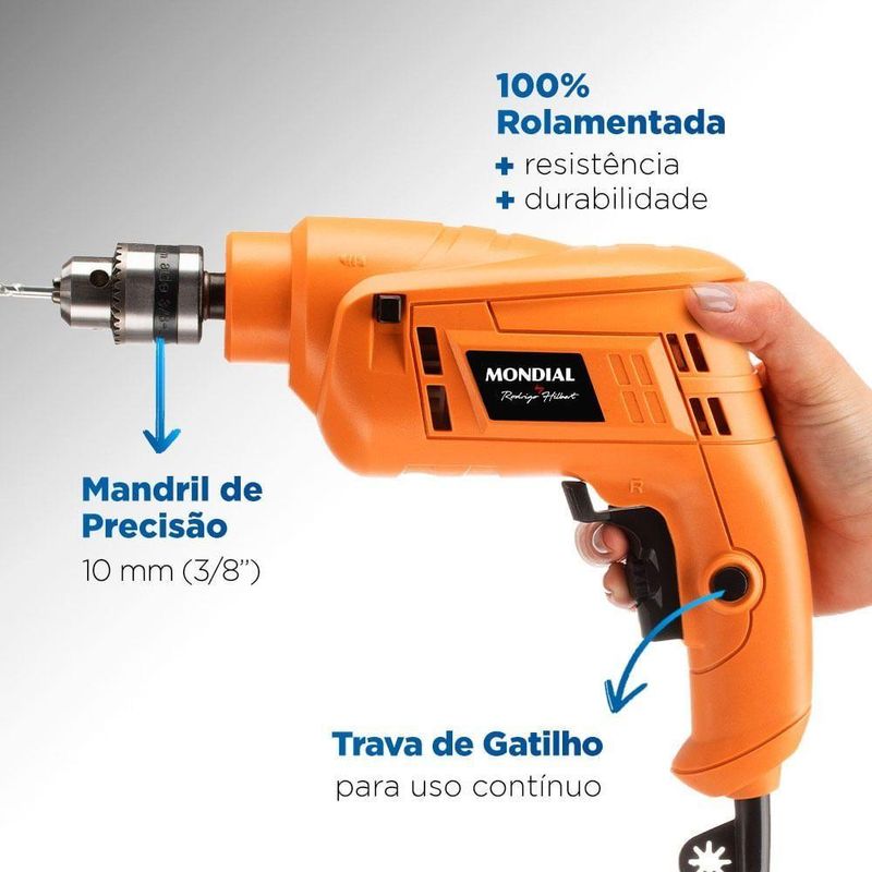Furadeira Com Impacto Mondial - Fi-rh-02 220v/60hz