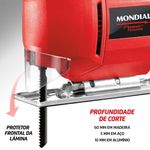 Serra Tico-tico Mondial Power Tools Fst-03 220v-vermelho