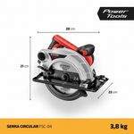 Serra Circular Mondial Power Tools 60hz Fsc-04 127V