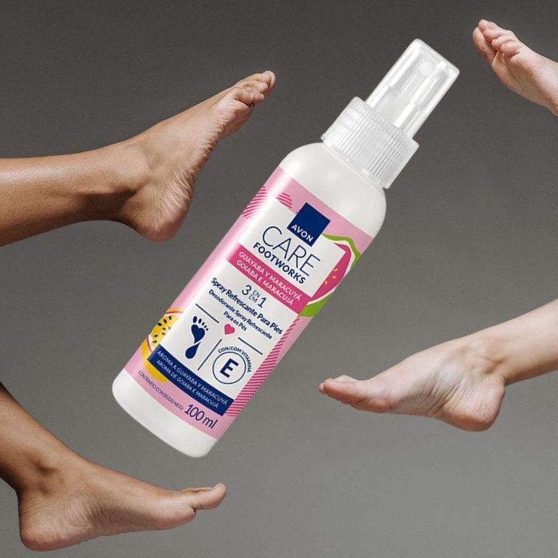 Spray Refrescante Para Pés Maracujá E Goiaba 100ml