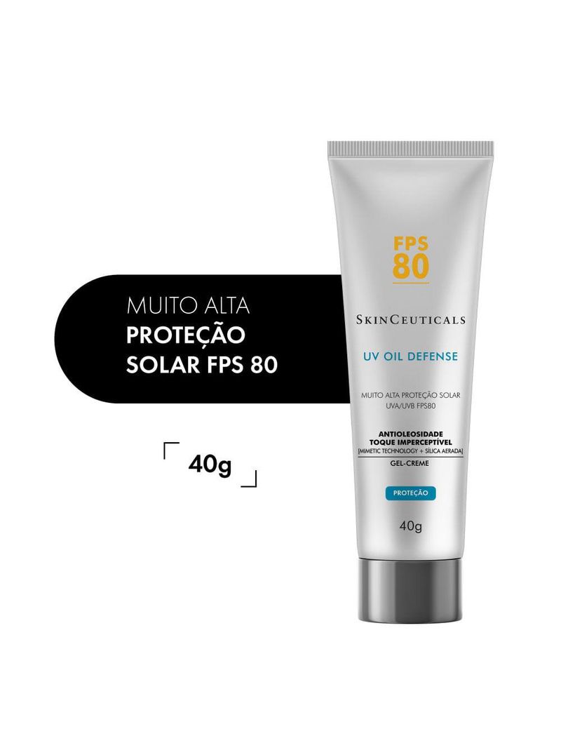 Protetor solar skinceuticals - uv oil defense fps 80