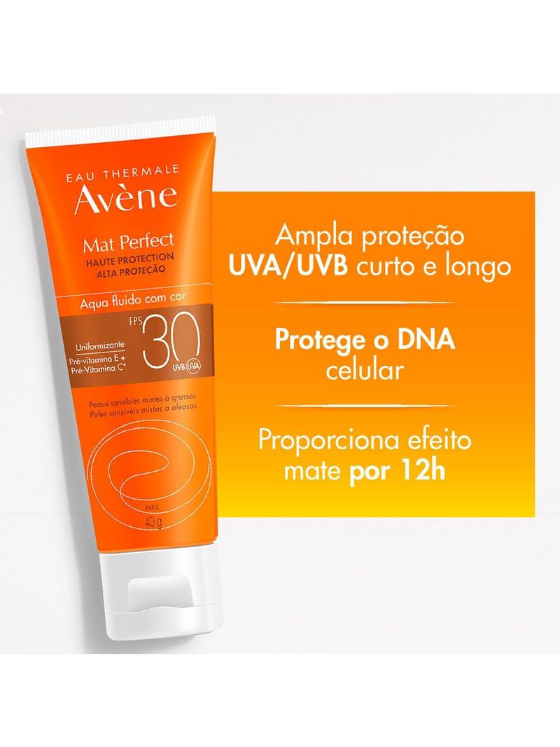 Protetor solar mat perfect com cor fps30 - avène