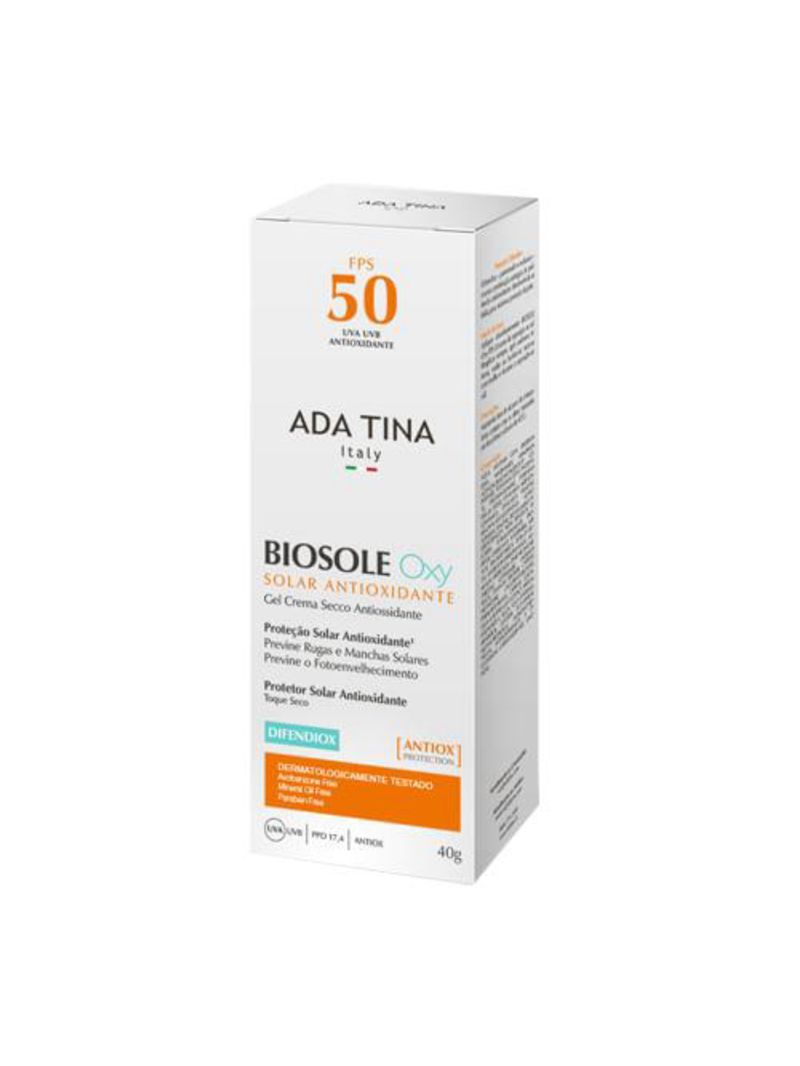 Protetor solar antipoluição ada tina - biosole oxy fps 50