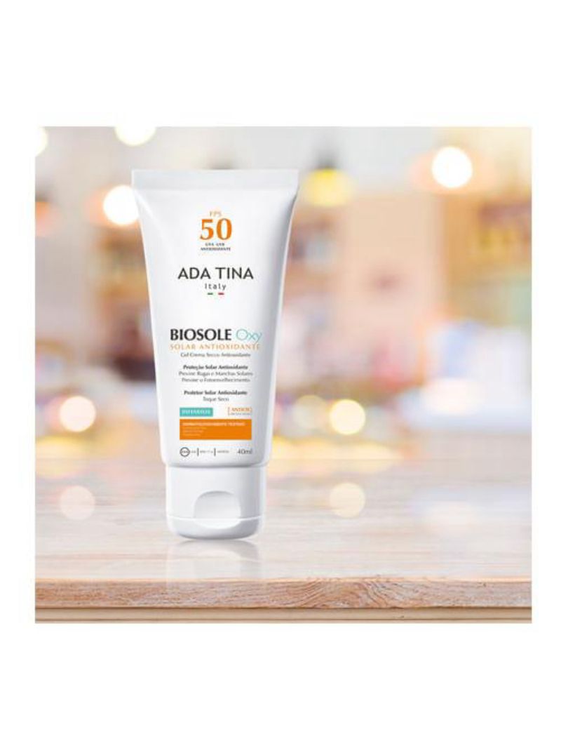 Protetor solar antipoluição ada tina - biosole oxy fps 50