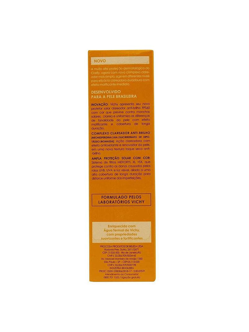 Idéal soleil clarify fps 60 vichy -  protetor solar