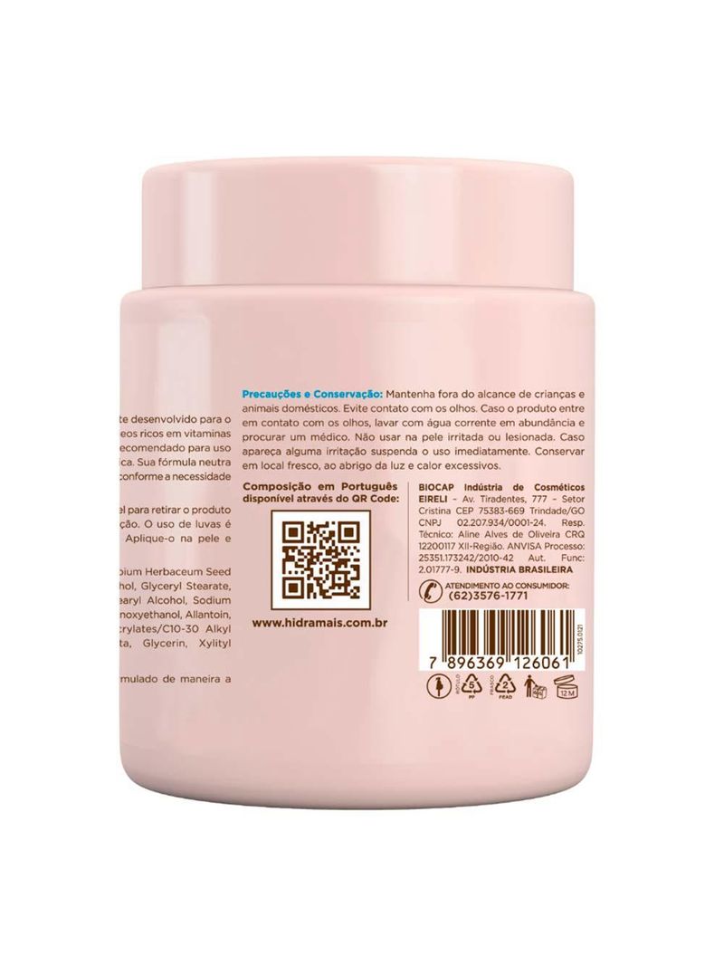 Creme neutro para massagem hidramais profissional