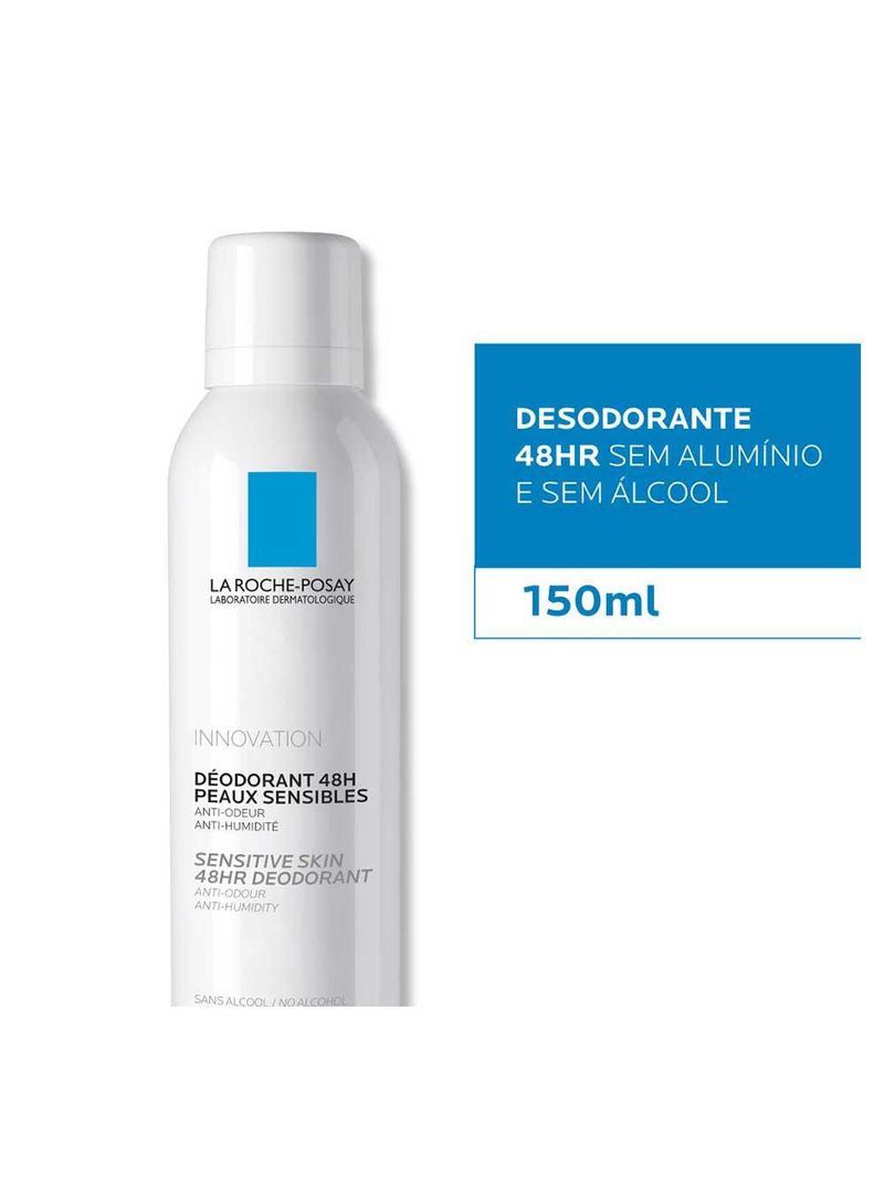 Desodorante aerossol la roche-posay - deo 48h para peles sensíveis