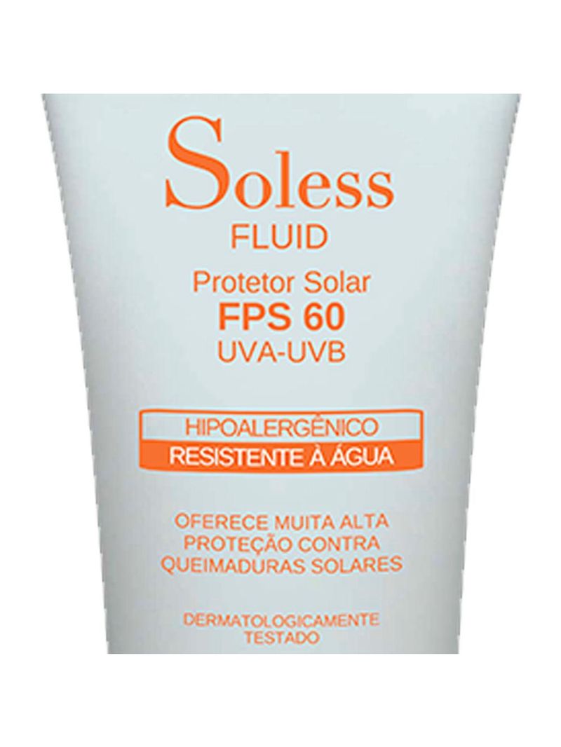 Soless fps 60 uva-uvb fluid natupele - protetor solar