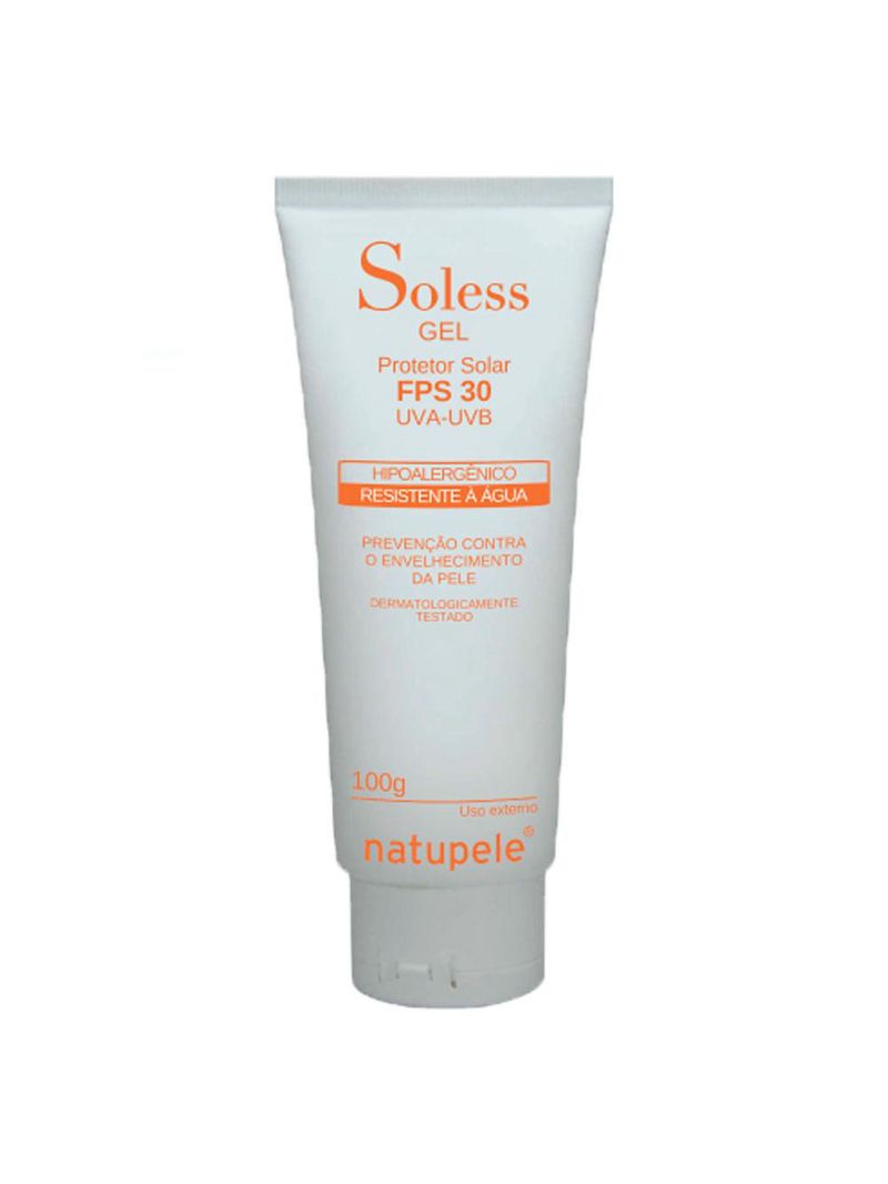 Soless gel fps 30 natupele - protetor solar