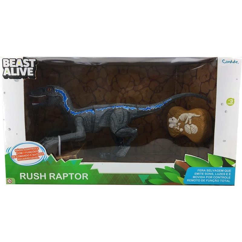 Dinossauro Beast Alive Rush Raptor - Loja do Cooperado