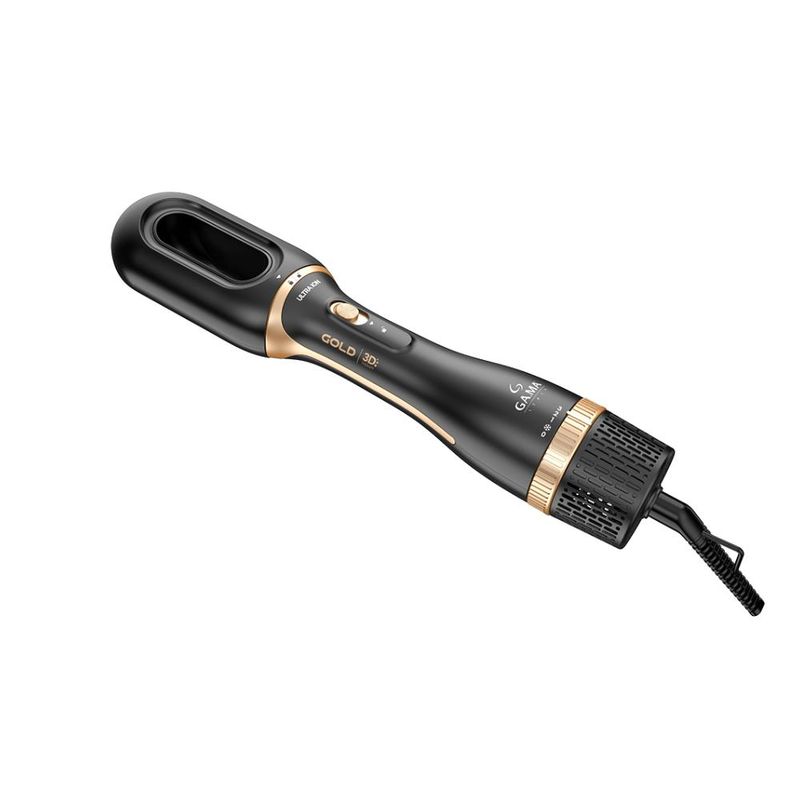Escova secadora 2 cabeças gold ion argan 3d bivolt