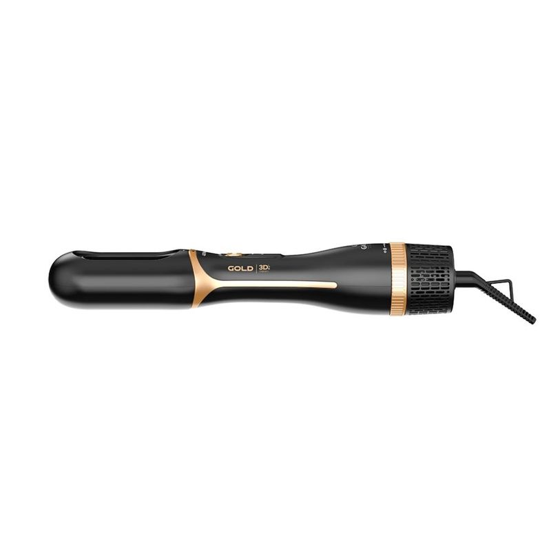 Escova secadora 2 cabeças gold ion argan 3d bivolt