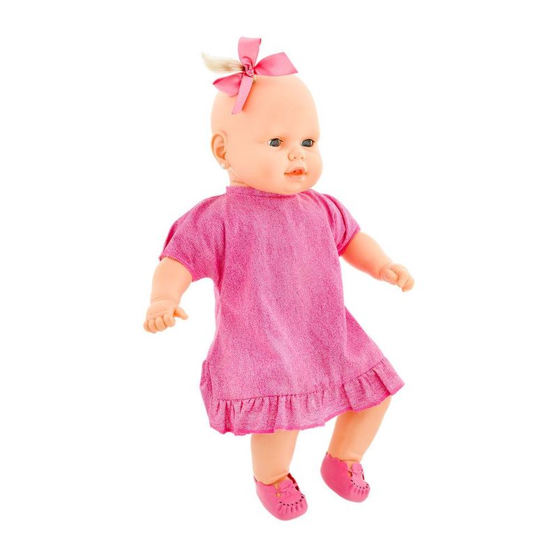 Boneca bebezinho vestido rosa - 49 cm - estrela