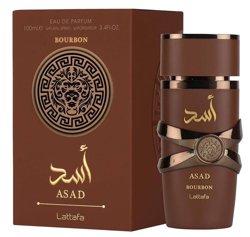 Asad bourbon lattafa eau de parfum masculino 100ml
