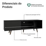 Rack para tv até 80 polegadas 160cm com pés torino madesa