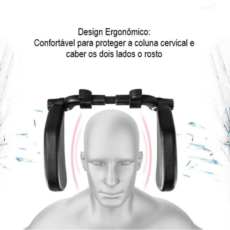 Travesseiro Encosto Cabeça Ergonômico Para Carro Conforto E Suporte Cervical Para Assento Carro