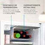 Frigobar Midea Inverter 124L Bivolt Branco (MDRD181FGD013)