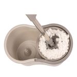 Mop giratório lyor de aço inox com balde plástico