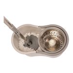 Mop giratório lyor de aço inox com balde plástico
