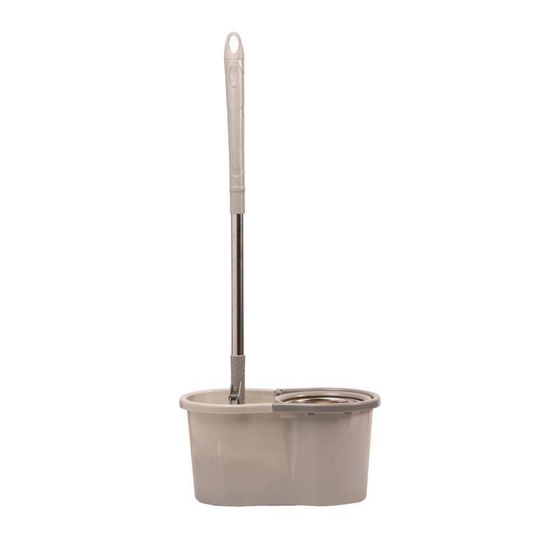 Mop giratório lyor de aço inox com balde plástico