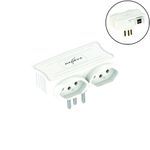 Multiplicador Usb Daneva 2 Usb 5v 1,5a 2 Tomadas
