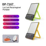 Kit Gerador Energia Solar Luminária 54 Leds 28w 2 Lâmpadas