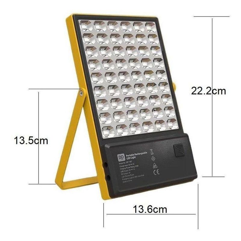 Kit Gerador Energia Solar Luminária 54 Leds 28w 2 Lâmpadas
