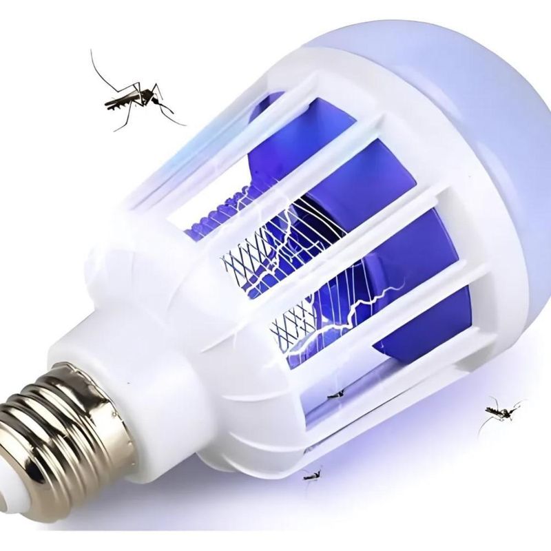 Lampada Mata Inseto Armadilha Led 2 Em 1 220V