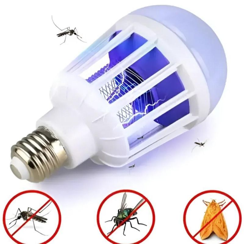 Lampada Mata Inseto Armadilha Led 2 Em 1 220V