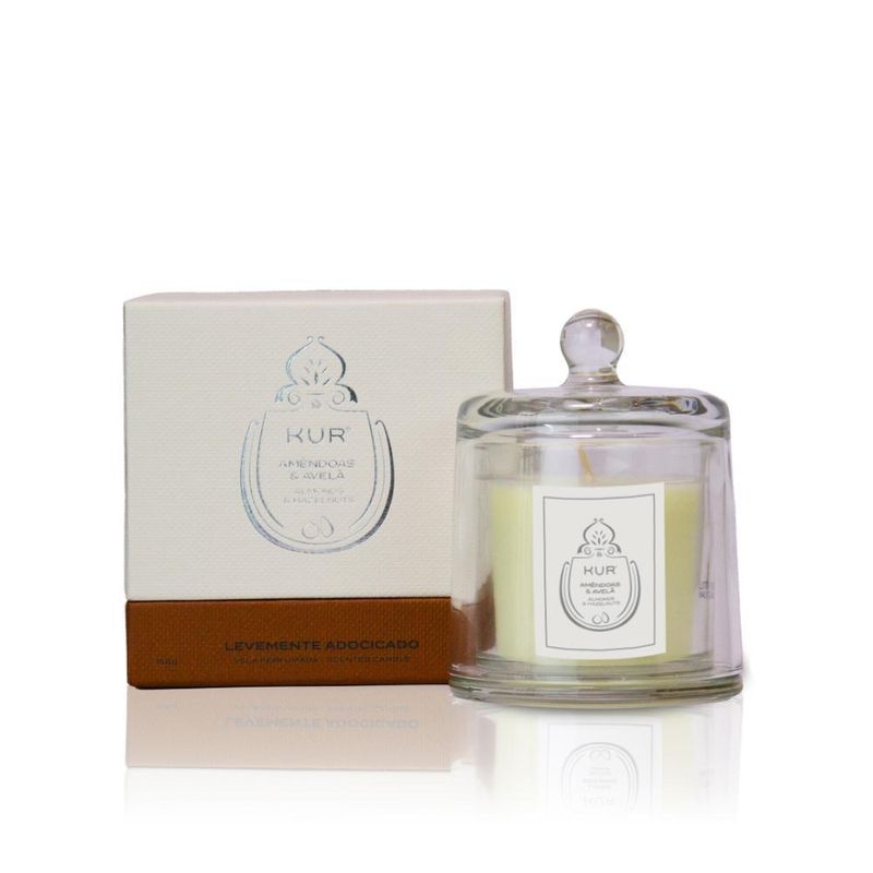 Vela perfumada de amÊndoas e Óleo de avelÃ - 150g