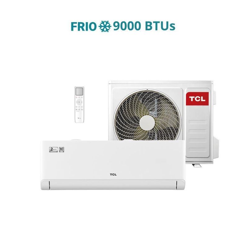 Ar Condicionado Split Inverter TCL T-PRO 20 9000 BTUs Frio 220V TAC-09CTG2-INV
