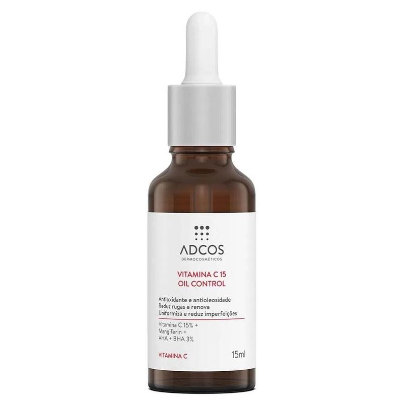 Adcos dermocosméticos kit - sérum facial + protetor solar antioleosidade stick com cor peach
