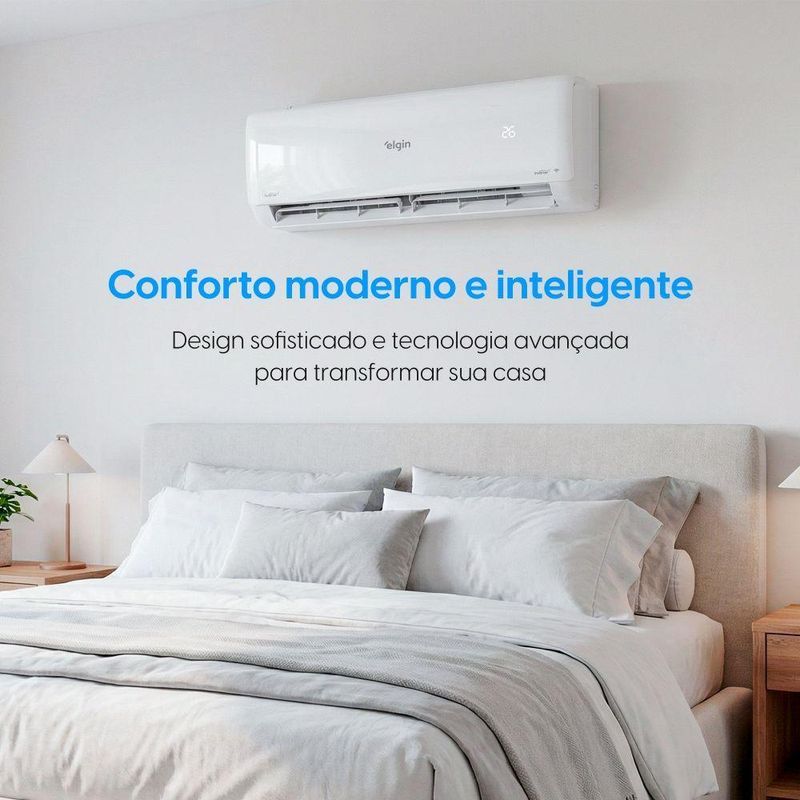 Ar Condicionado Split Elgin Eco Inverter III Wi-Fi 12000 BTUs Quente e Frio 220V HJQE12C2CG