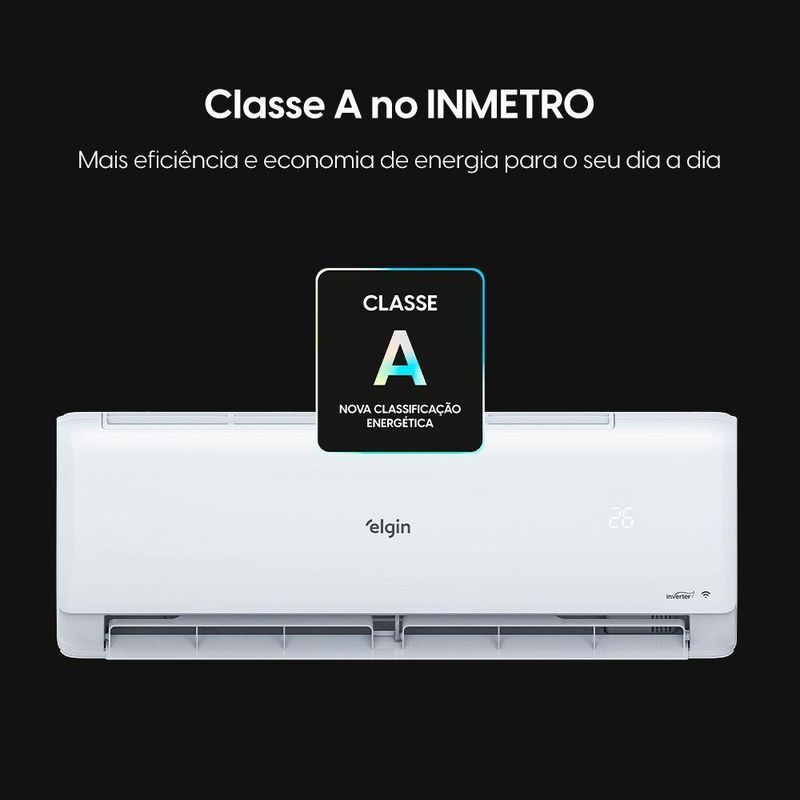 Ar Condicionado Split Elgin Eco Inverter III Wi-Fi 12000 BTUs Quente e Frio 220V HJQE12C2CG