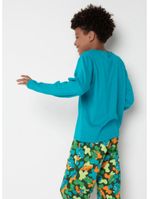 Pijama longo pijama manga longa algodão masculino
