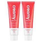 Creamy creme hidratante facial calming cream kit com 2 unidades