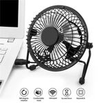 Ventilador Em Metal De Mesa Notebook Mini Circulador Ar Usb