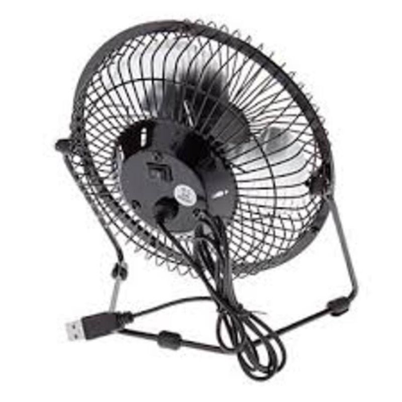 Ventilador Em Metal De Mesa Notebook Mini Circulador Ar Usb