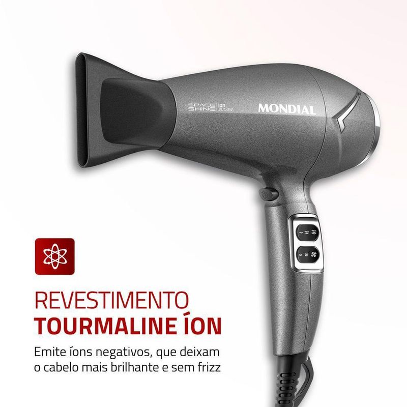 Secador De Cabelos Space Shine | Sc-20 Sec Cabelo Sc-20 220v/60hz