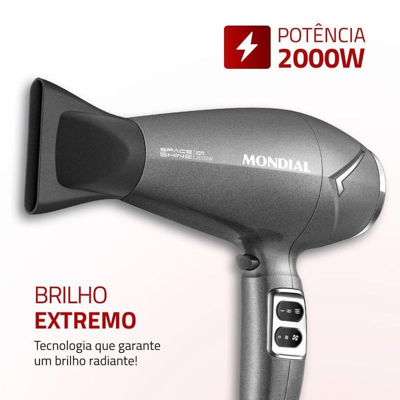 Secador De Cabelos Space Shine | Sc-20 Sec Cabelo Sc-20 220v/60hz