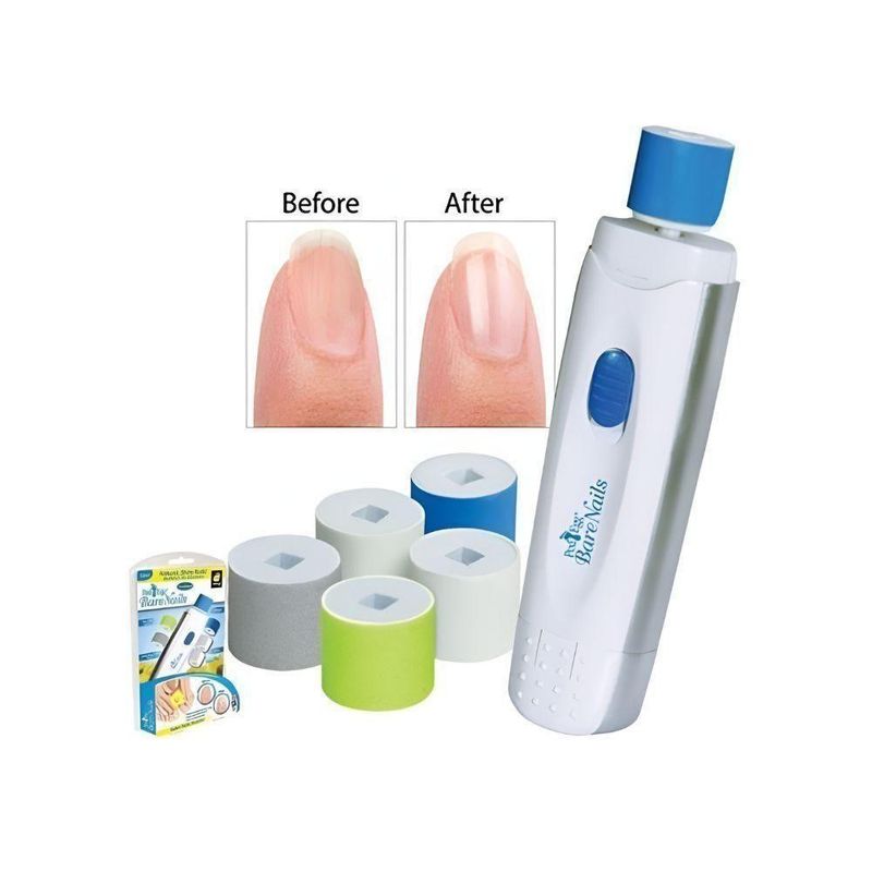 Kit Polidor De Unha Lixa Para Unha Calo Bare Nails Ped Egg