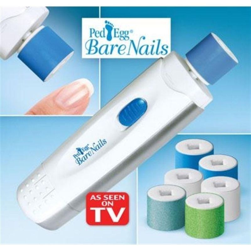 Kit Polidor De Unha Lixa Para Unha Calo Bare Nails Ped Egg